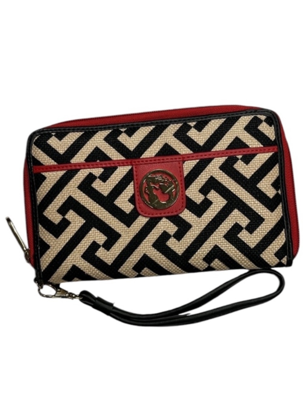 Spartina Callahan Linen/Leather Wallet Wristlet